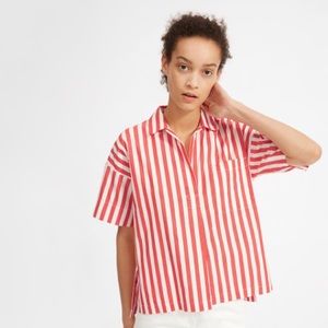 Everlane Cotton Short-Sleeve Popover Shirt
